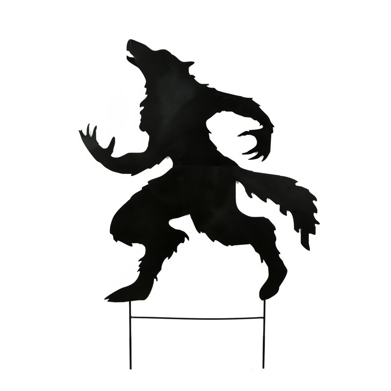 Piquet de jardin d'Halloween loup-garou 38 po The Holiday Aisle®