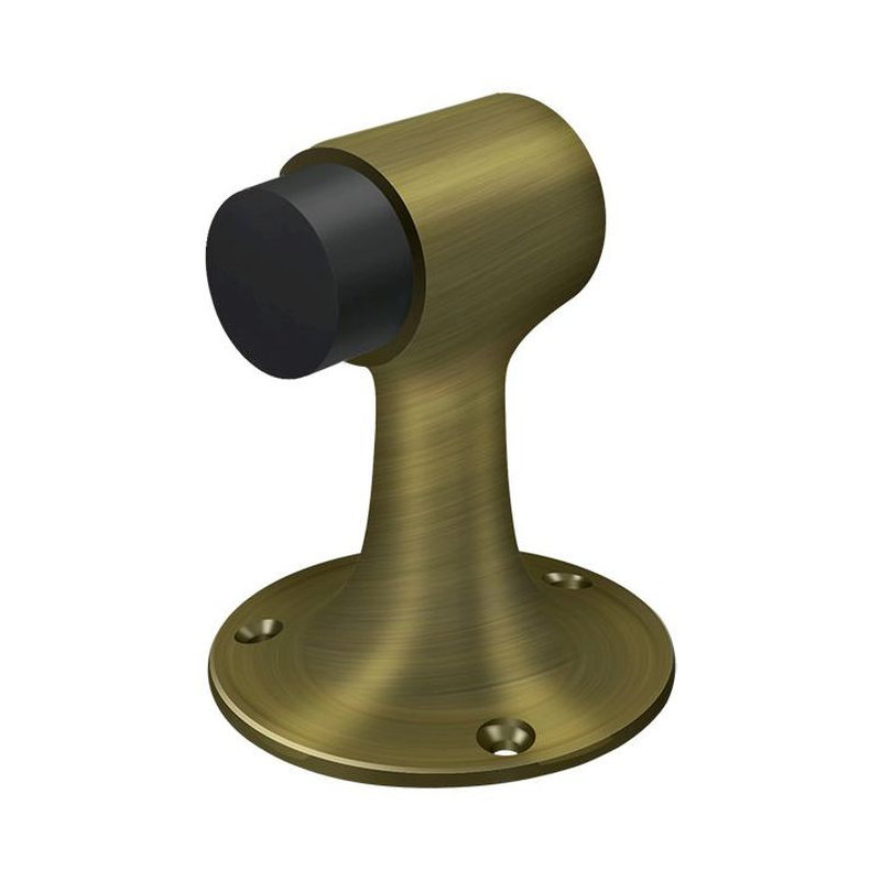 Door Stop, Antique Brass
