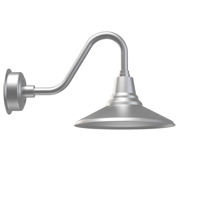 Albali Wall Light, 13.62" H x 14" W x 23.25" D, Galvanized Silver