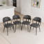 Windsor Modern Armless Dining Chair With Twisted Metal Frame, PU Upholstered-1046837477