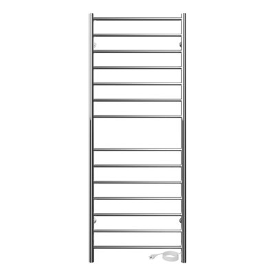 24" x 60" Kontour Linear Steel Wall Mounted Electric Towel Warmer - Chrome, Plug-In 