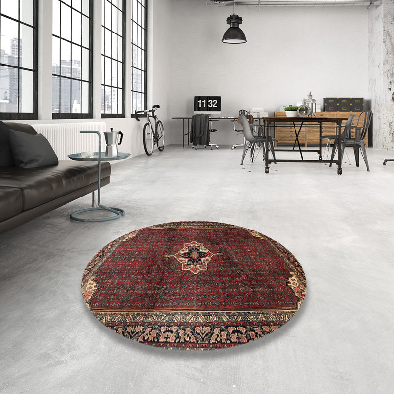 Milosz Oriental Indoor Rug, Round 5'