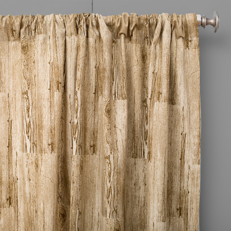 Panneau de rideau simple semi-transparent avec passe-tringle, l 50 po x L 84 po