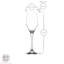 LAV Ella Glass Champagne Flutes