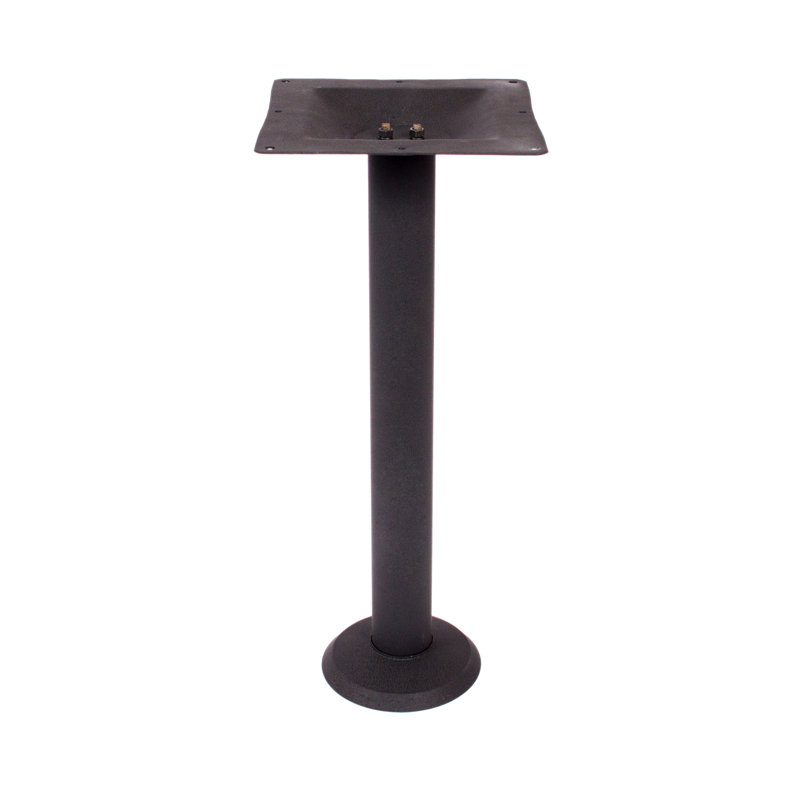 Base de table boulonnée - hauteur du comptoir - colonne de 3 po, Noir