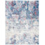 Tapis abstrait gris clair / bleu N'Keal-447731237-525112254