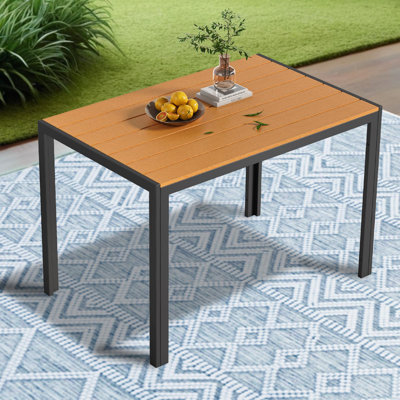 Rectangular 110Cm L Outdoor Balcony Table