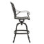 Tabouret pivotant en fonte d'aluminium