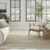 Abstract Machine Woven Area Rug in Green/Ivory