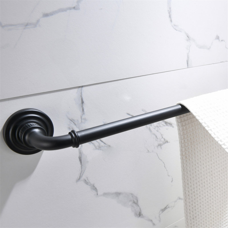 Ensemble de quincaillerie de salle de bain 4 pièces noir, Noir