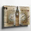 Toile, "Art An Collage Artistique", avec une tour d'horloge inspirée de Londres par Iconic Big Ben-1510763871