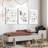 Kids Playroom Wall Art Decor Alphabet Poster Play Room Canvas Wall Decor ABC Nursery Wall Art 123 Toddler Poster Let's Read For Boy Girl Room 12X16 Inch Framed Set Of 3