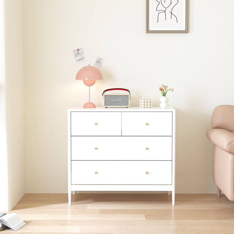 4-Drawer Kids Dresser, Wooden Storage Cabinet