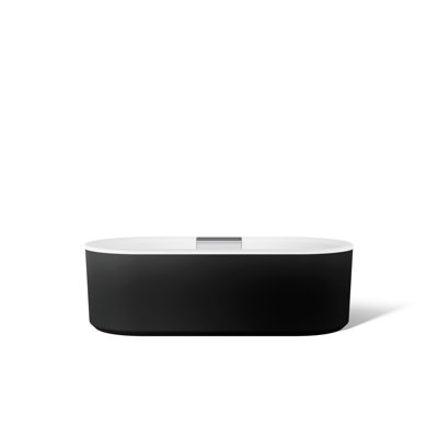 Volute 63 In. X 28-3/8 In. Freestanding Bath With Shroud