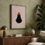 Silhouette in Rust Minimalist - Wrapped Canvas-1893926456-1893926435