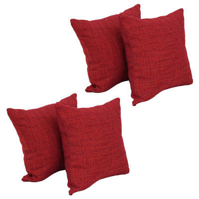 17-Inch Poly-Acrylic Throw Pillows With Inserts (Set Of 4)