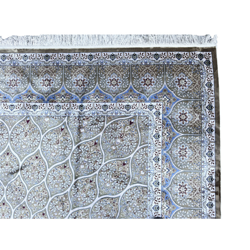 Rectangle Machine Tufted Silk Area Rug