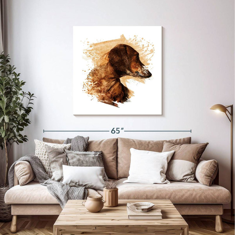 Crowle Abstract Dachshund, 39" H x 39" W