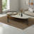 Simple modern oval coffee table