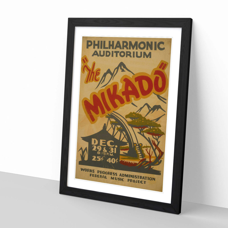 Single Picture Frame Print, Black