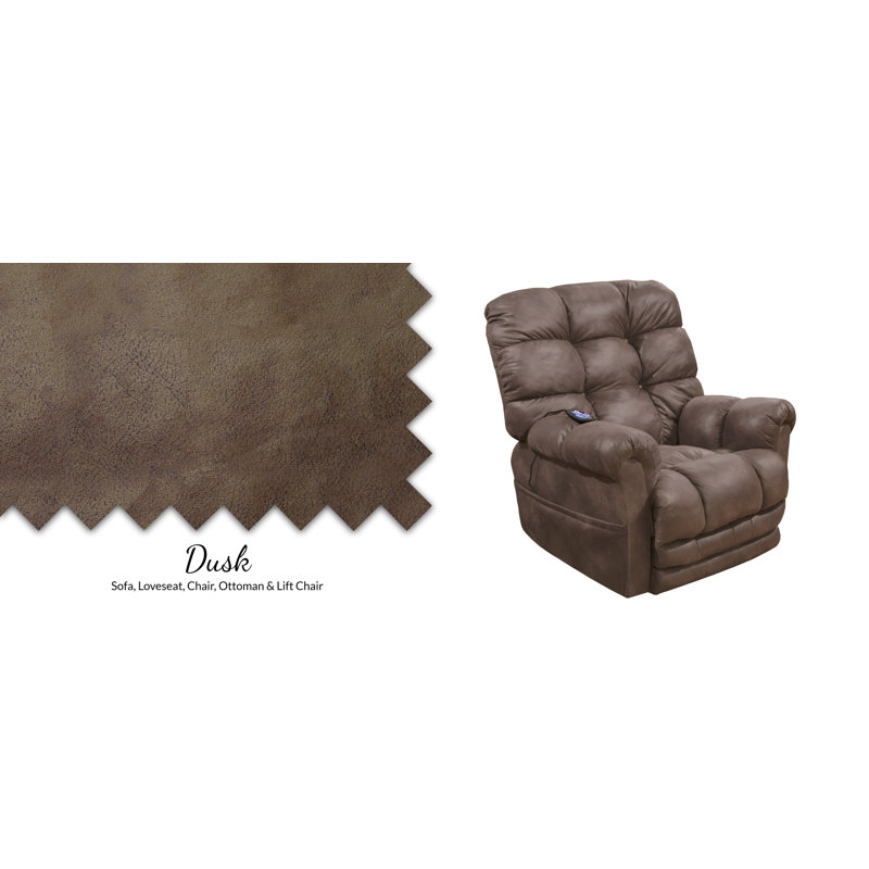 Fauteuil inclinable électrique lève-personne en similicuir allysse