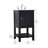 19'' Single Bathroom Vanity with Carrara Marble Top-603918273