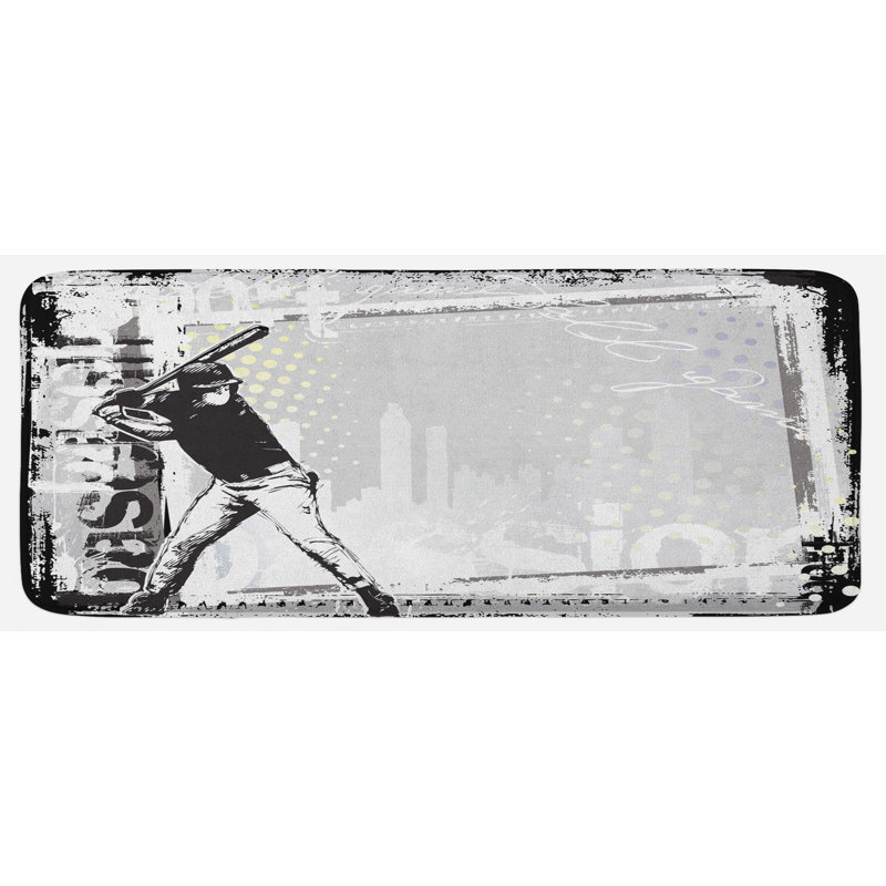 Modern & Contemporary Polyester Kitchen Mat