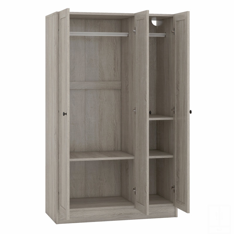Armoire à 3 portes avec tablettes
