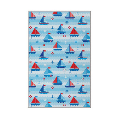 Tapis d'entrée antibactérien (2,6 x 6,6 pi) | 100% polyester, hauteur des poils de 0,4 po | Dessous en PVC antidérapant, lavable à la machine | Impression 3D numérique, durable et élégante pour les entrées, les salons et plus encore