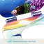 Toilet Seat, Soft-Close Toilet Lid, With Quick Release Function For Easy Cleaning, Easy Assembly, Mdf, White Granite