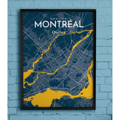 «Montreal City Map», impression