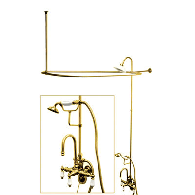 Système de douche à volume complet avec soupape grossière Vintage