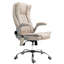 Fauteuil de bureau à haut dossier avec massage par vibrations, fauteuil chauffant Leathaire avec accoudoirs rabattables, roues pivotantes et hauteur réglable-315657747
