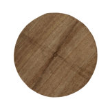 Hand-Knotted High-Quality Brown Round Area Rug