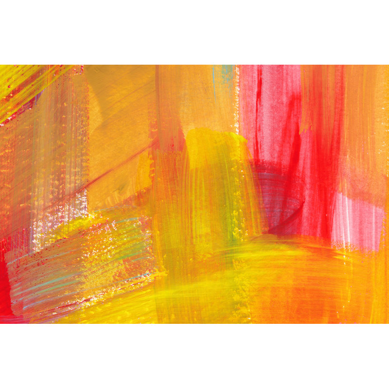 Bright Colorful Watercolor Background - Wrapped Canvas Painting, 30cm H x 46cm W x 3.8cm D