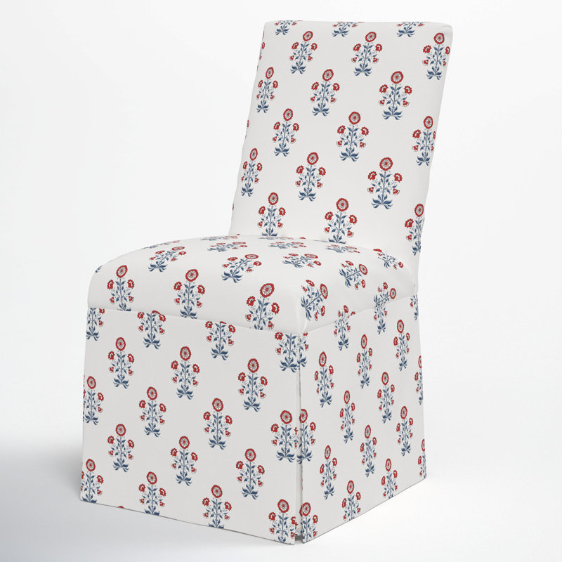 Chaise parsons Ivka, Cappy rouge à motif floral