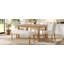 Ensemble de salle à manger moderne 6 pièces, table de cuisine rectangulaire avec 4 chaises et banc rembourrés, idéal pour la salle à manger et le salon-1083550896-1083550924-1083550898