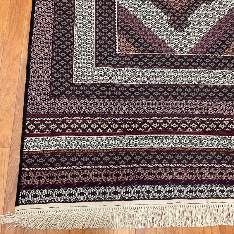 Laine soumak afghane tissée à la main Kilim