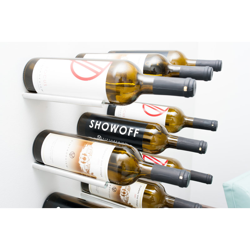 Anikha Vino Rails Single Bottle Wine Rack in Aluminium, Aluminium