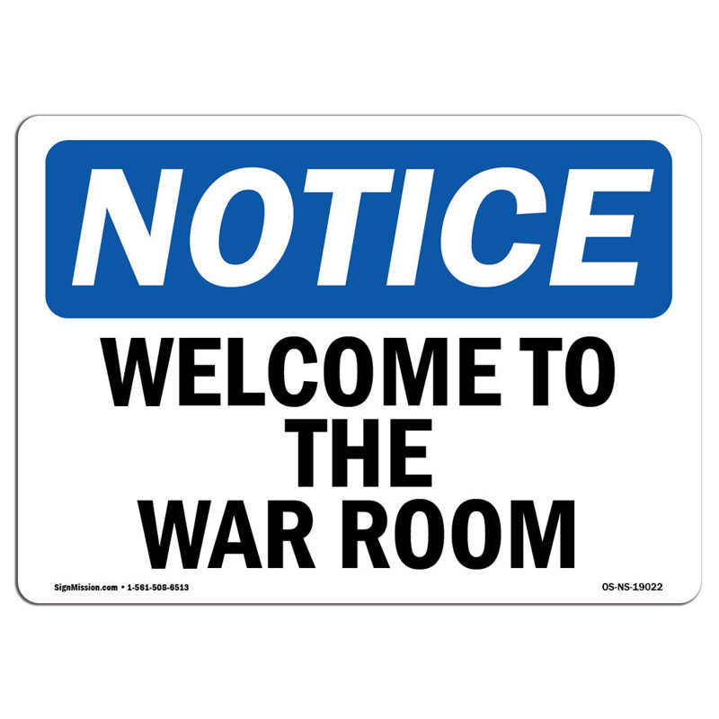 Panneau «Welcome to the War»