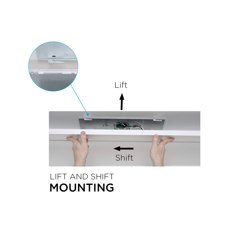 Josaiah Acrylic LED Flush Mount, White