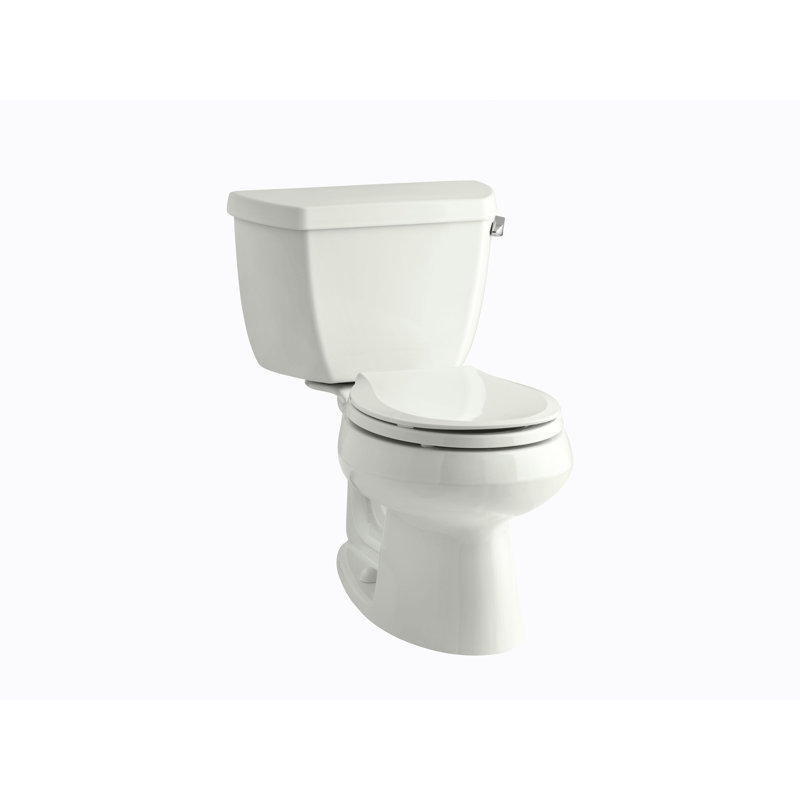 Wellworth® 1.28 GPF Water Efficient Round Two-Piece toilet (Seat Not Included), Black, Right-Hand