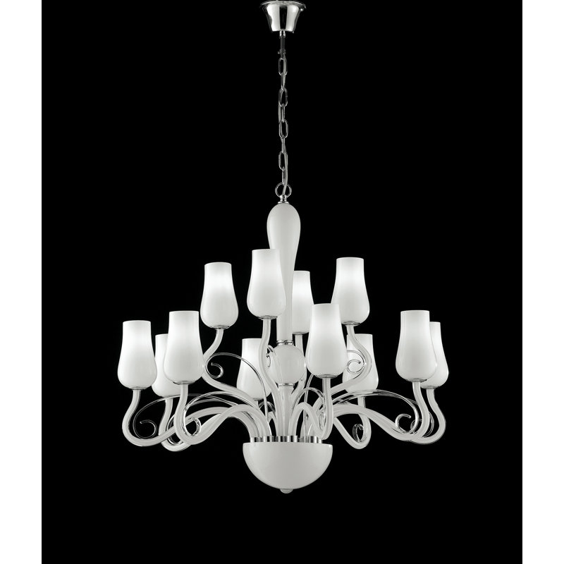 Pedro 12 - Light Shaded Chandelier