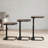 Adjustable Height C-Shaped Side Table with Flip-Top