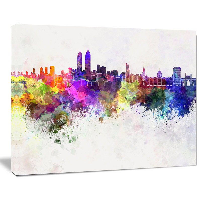 «Mumbai Skyline Cityscape» par Designart, impression sur toile 2 pièces, H 8 po x l 12 po