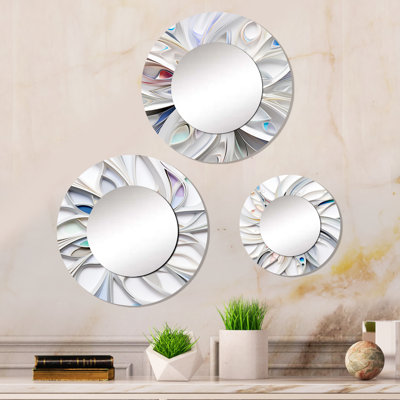 Ellasia Metal Round Mirror