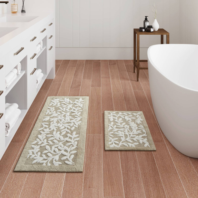 Serene Cotton Bath Rug, 24''W x 60''L