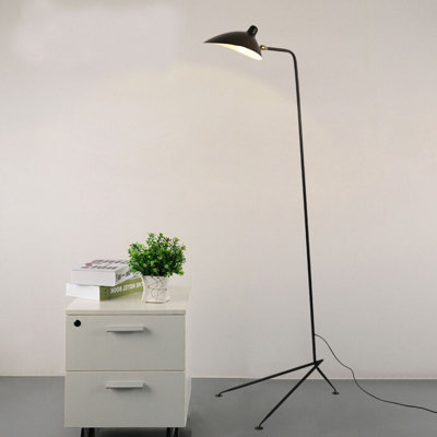 61'' Metallic Swing Arm Floor Lamp