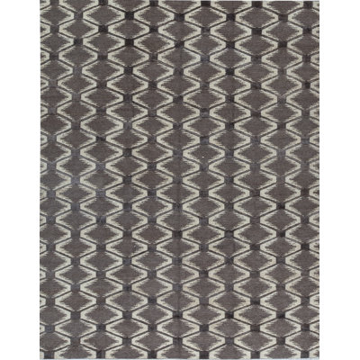 Geometric Area Rug in Brown