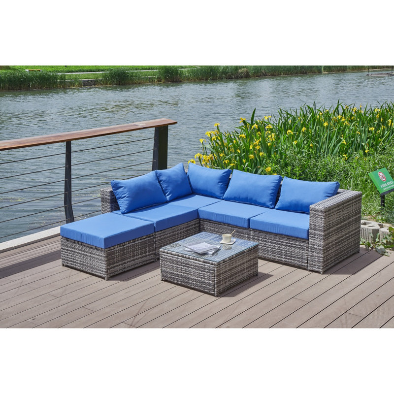 Patio Sofa With Cushions